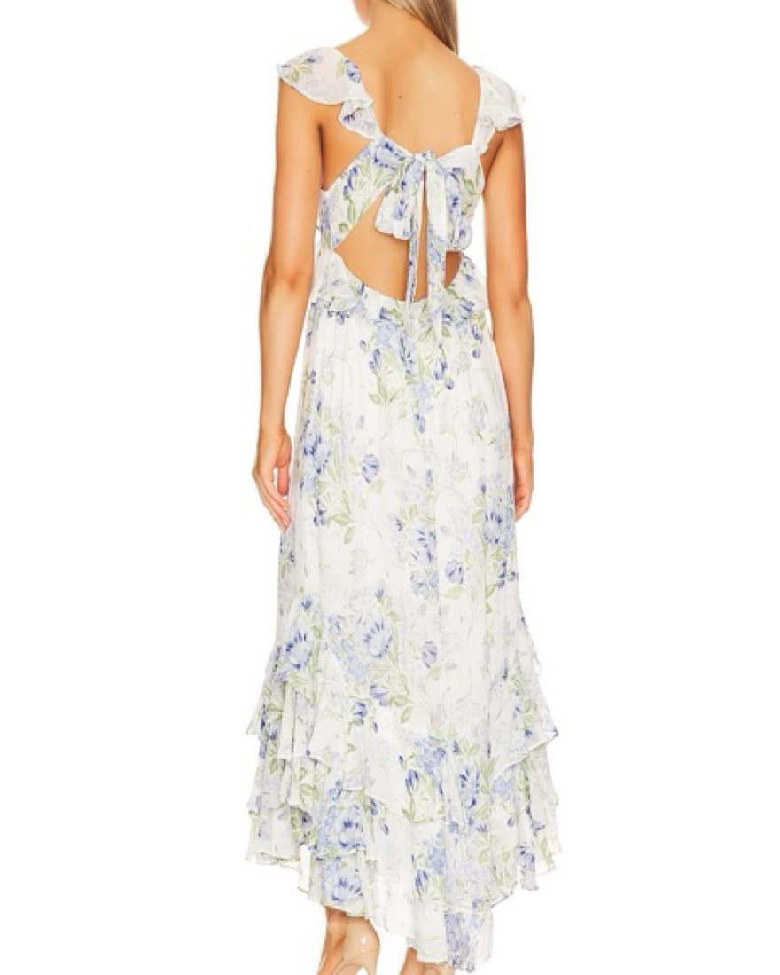Marzena Midi Dress In Serenity Ivory - Image 3