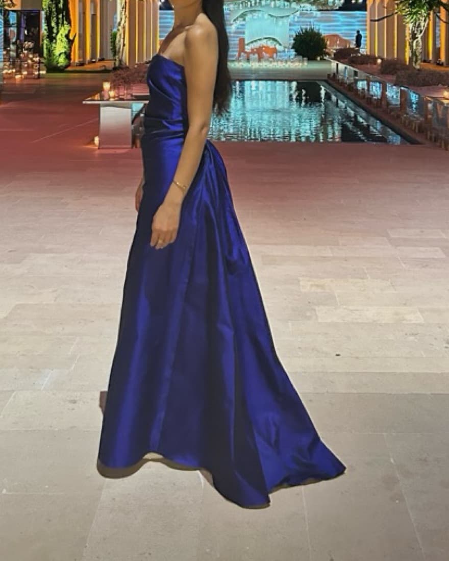 Staud TULLIO GOWN VIOLET - Image 3
