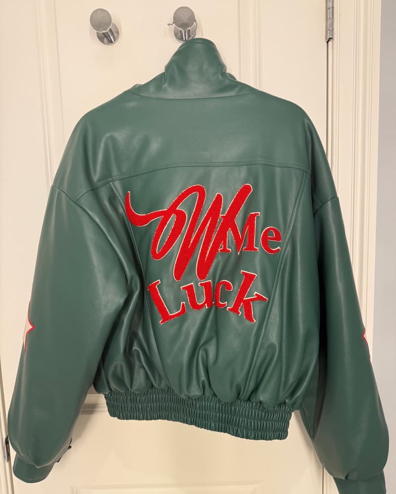 WISH ME LUCK FOREST GREEN LEAGUE BOMBER - Image 3
