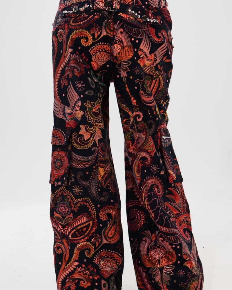 Akira FALL VIBES BROCADE TROUSER - Image 3