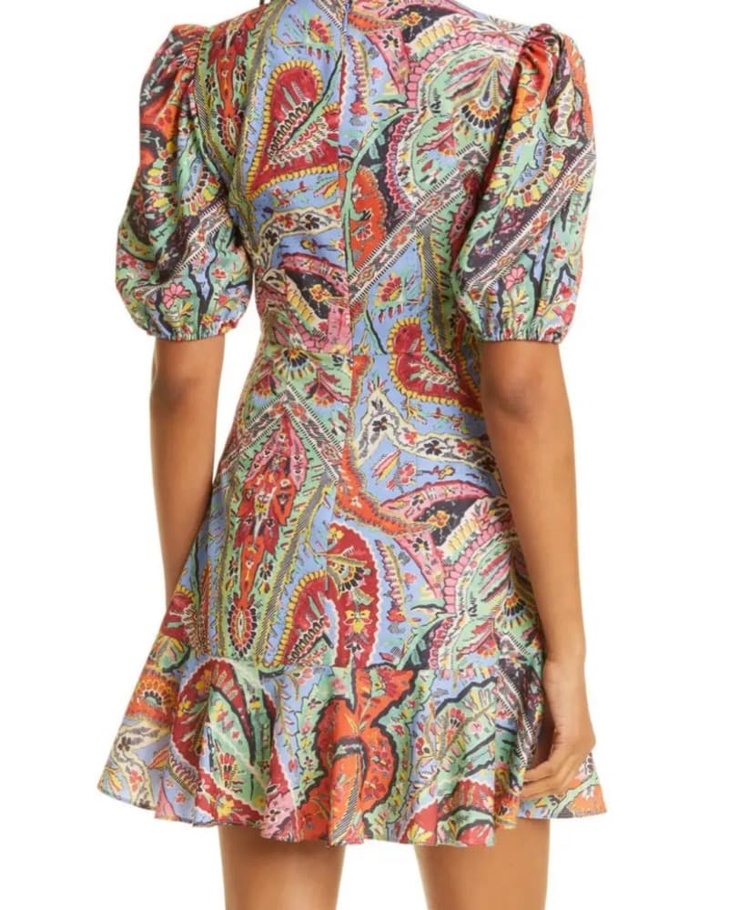 RHODE Ruby Printed Mini Empire Dress - Image 2