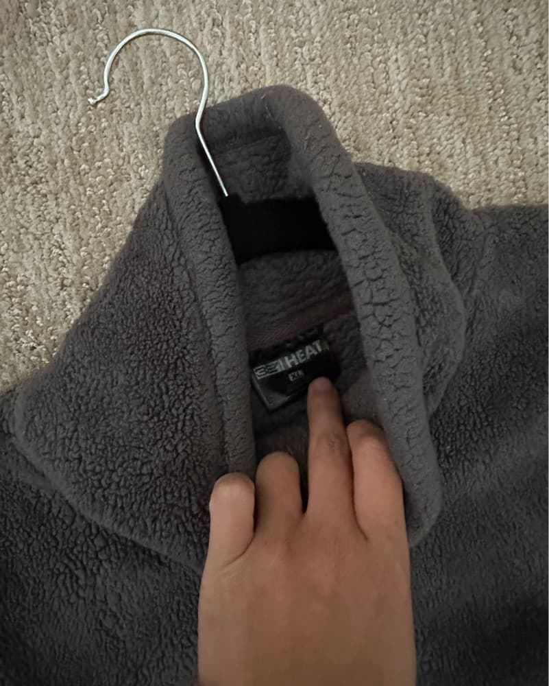 Heat Tech gray fleece zip up and pants  - Image 2