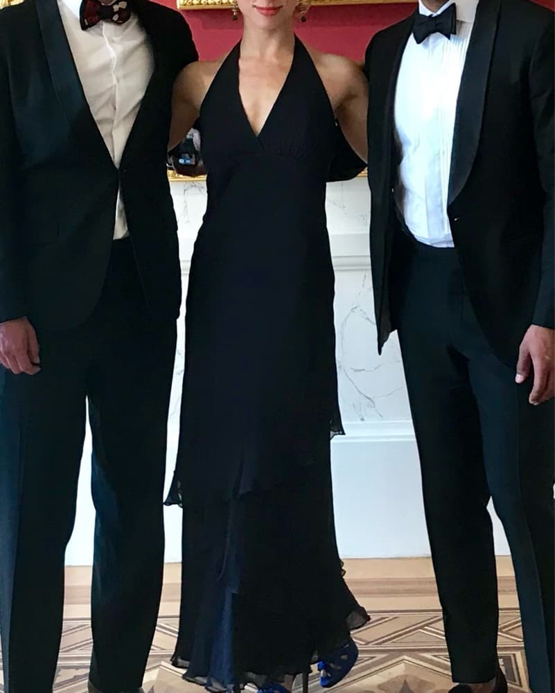 Navy Blue Halter Gown - Image 4