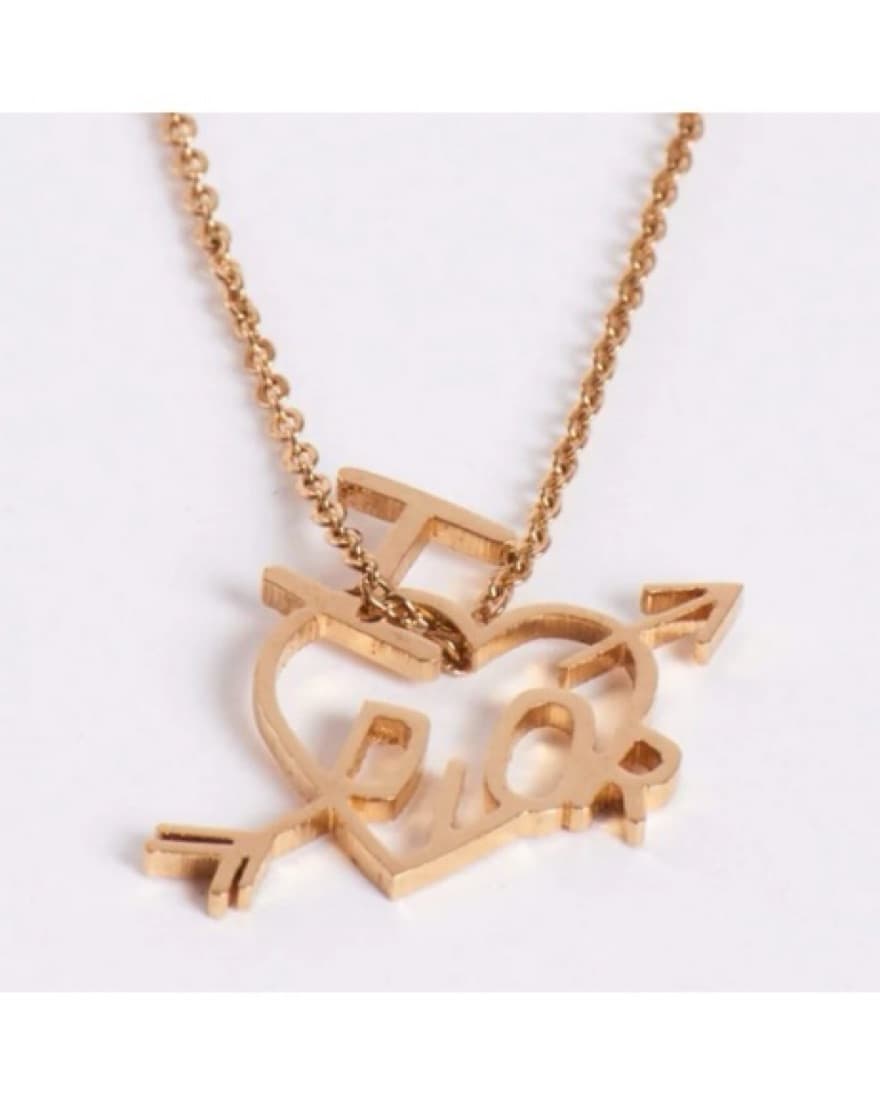 Dior I Heart Dior Gold Necklace - Image 1