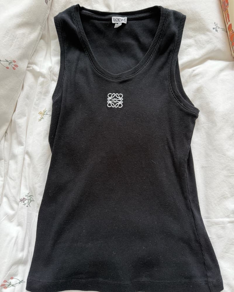 Loewe Anagram Tank in Black  - Image 1