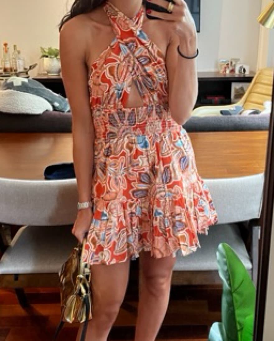 Tula Dress in Tangerine Flora Misa LA - Image 3
