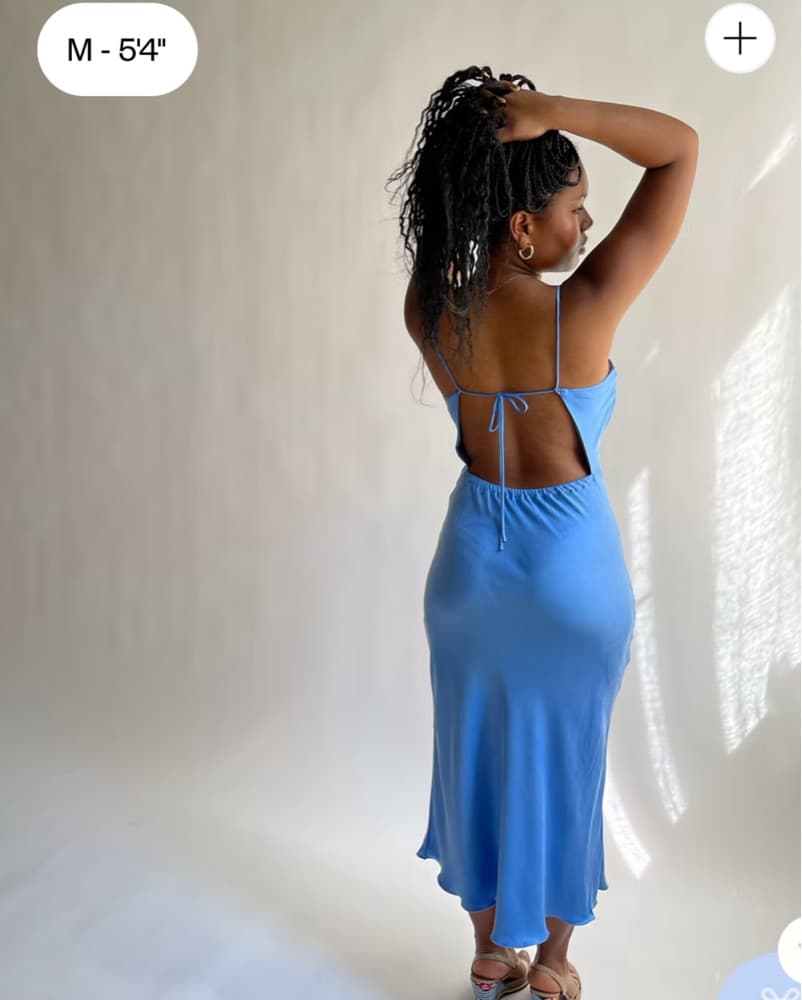 Djerf Avenue Dream Dress In Sky - Image 4