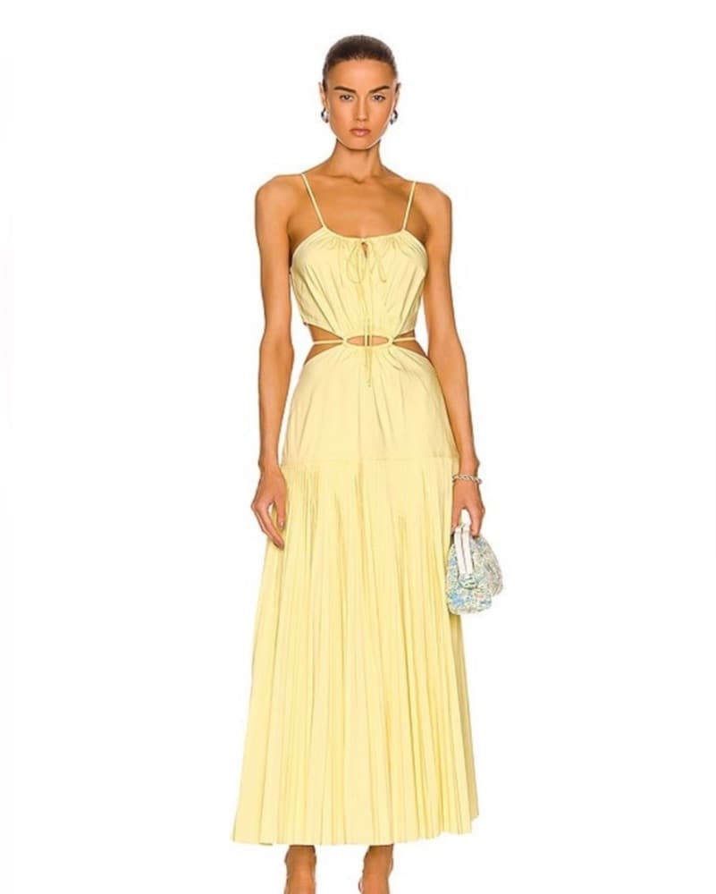 Jonathan Simkhai Yellow Maxi Dress - Image 1