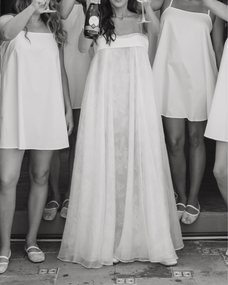 Huong Boutique Bridal White Dress - Image 4