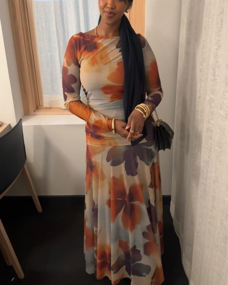 Sunnei Long Sleeve Mesh Dress - Image 2