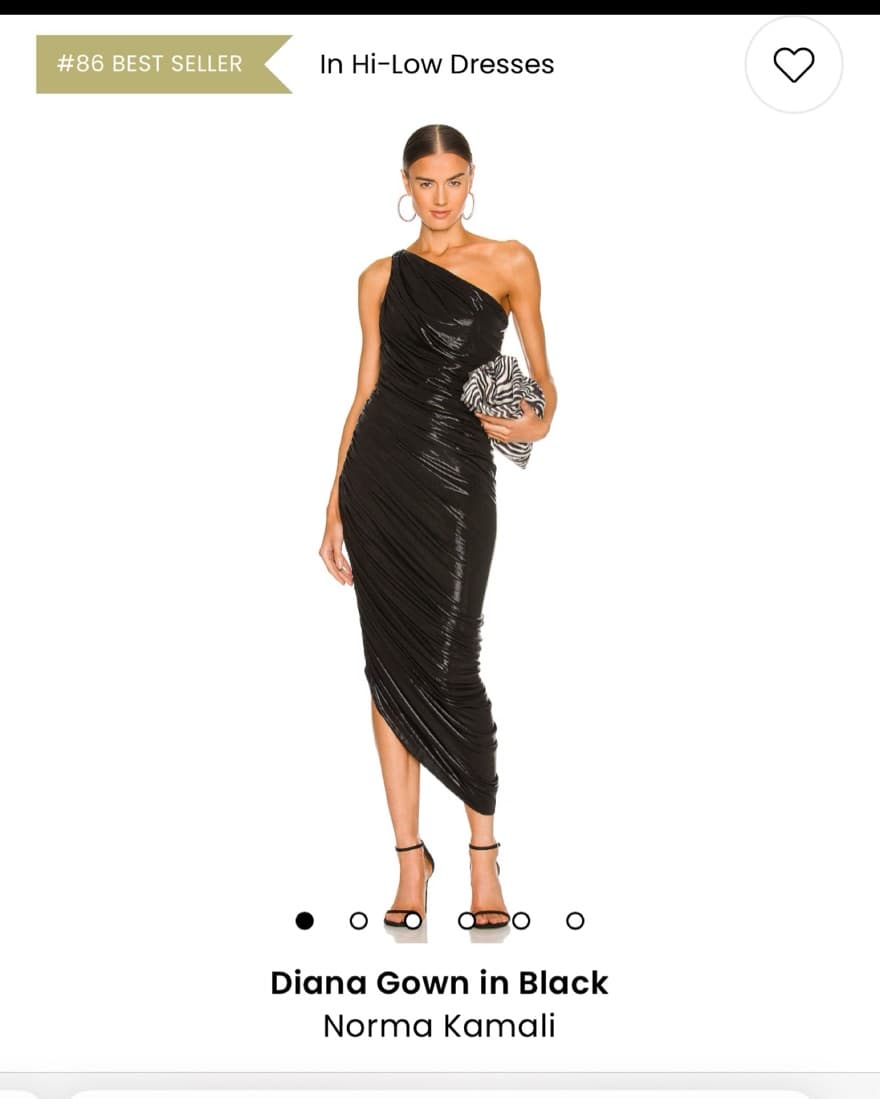 Norma Kamali Diana Gown S - Image 1