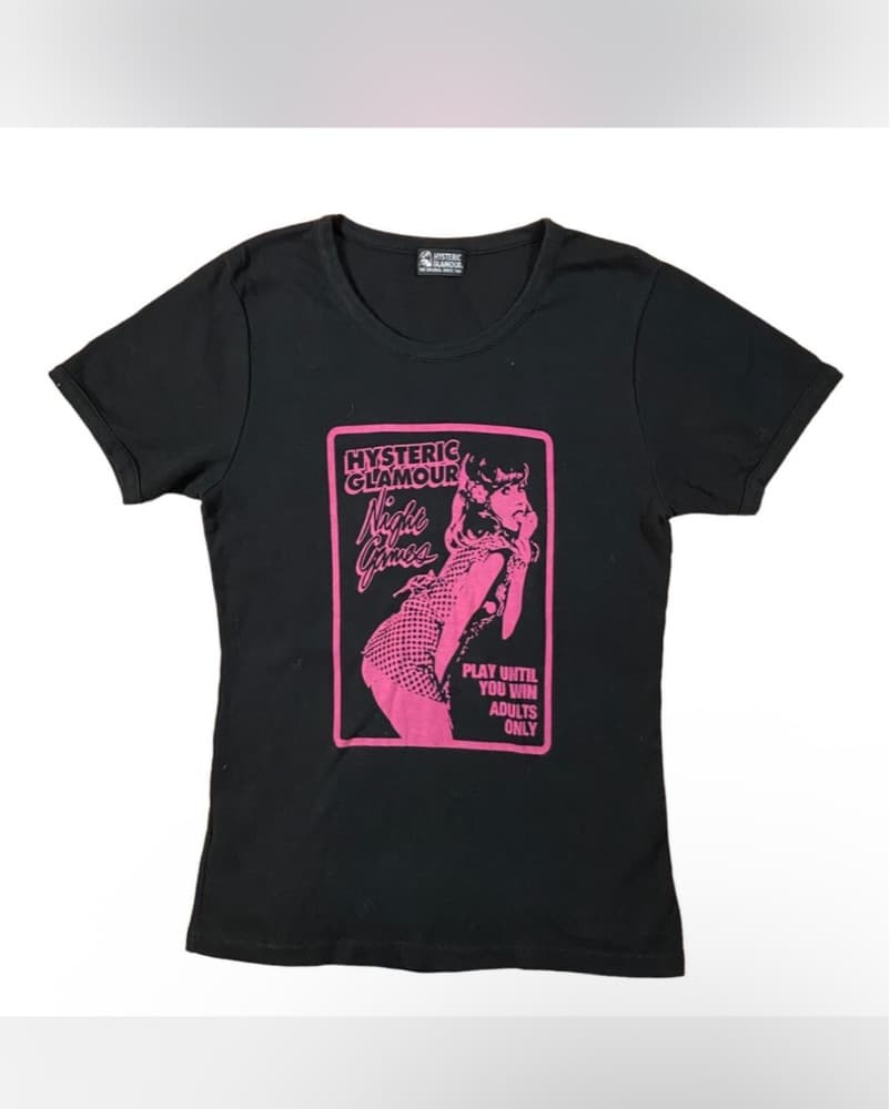 Hysteric Glamour Black & Pink Baby Tee - Image 3