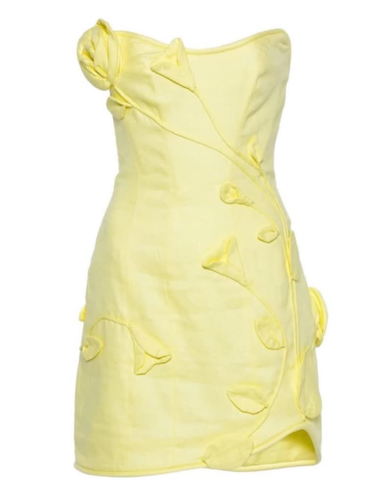 Zimmerman Matchmaker Yellow Mini Dress - Image 1
