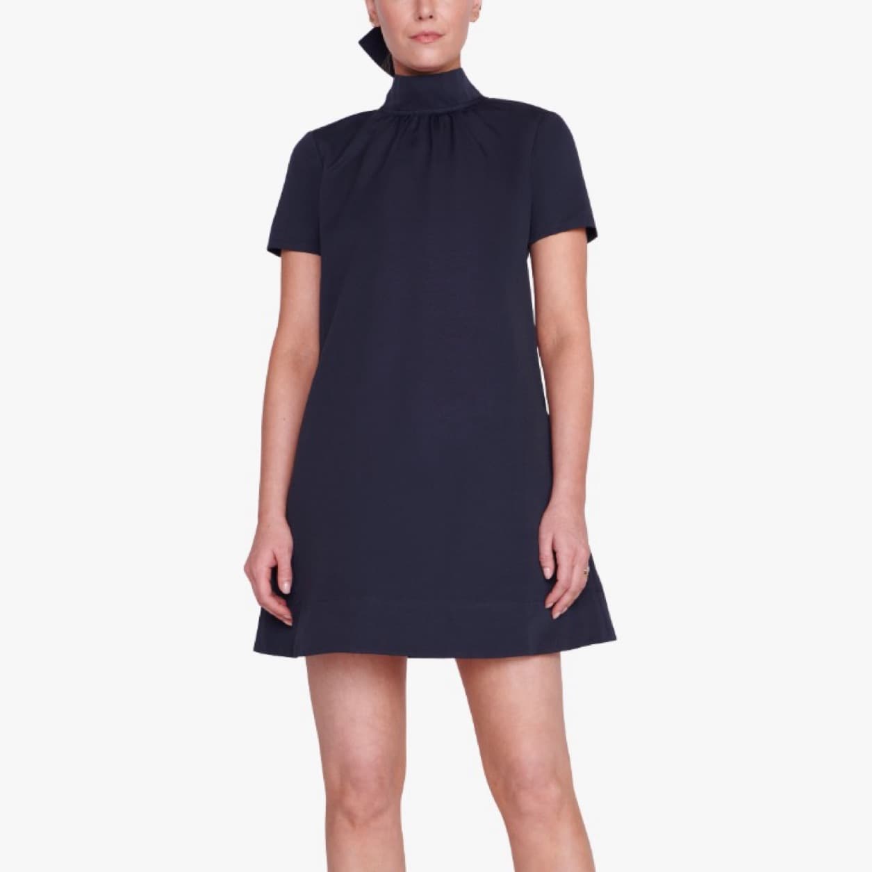 Staud Navy Illana Minidress - Image 1