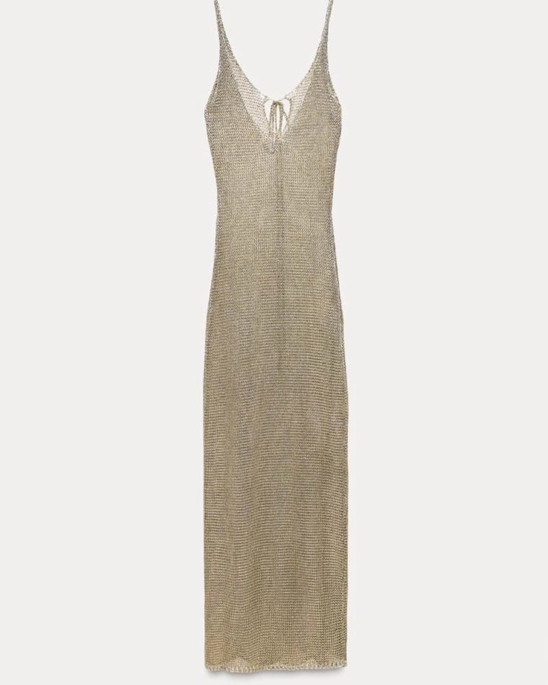 Gold Cover Up Dress - Image 3