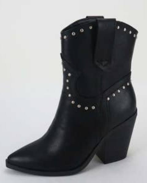 BAMBOO Western Boots Black 7.5 - Image 1