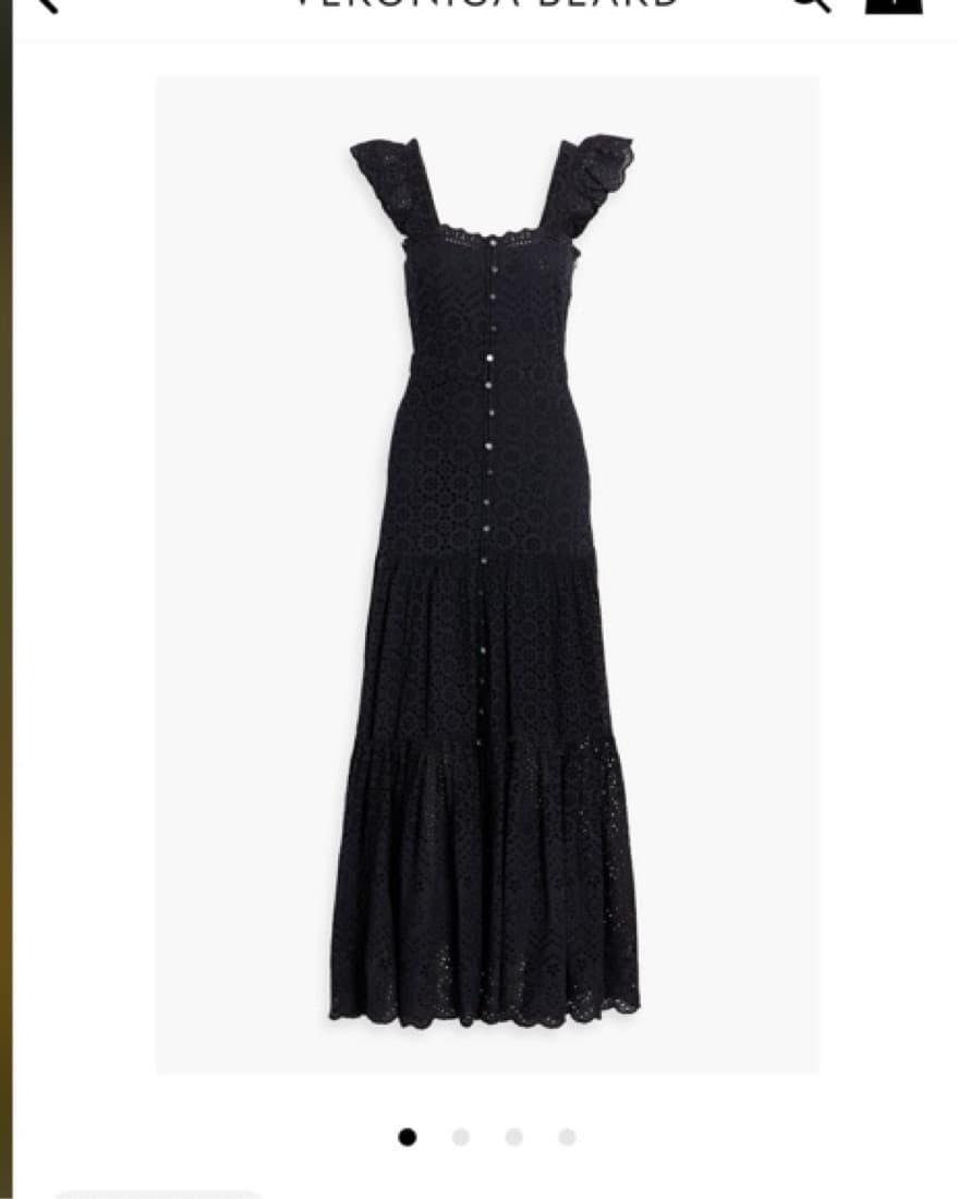 Veronica Beard Black Aislin Eyelet Maxi - Image 3