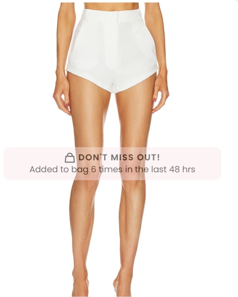 Highwasted White Shorts  - Image 4