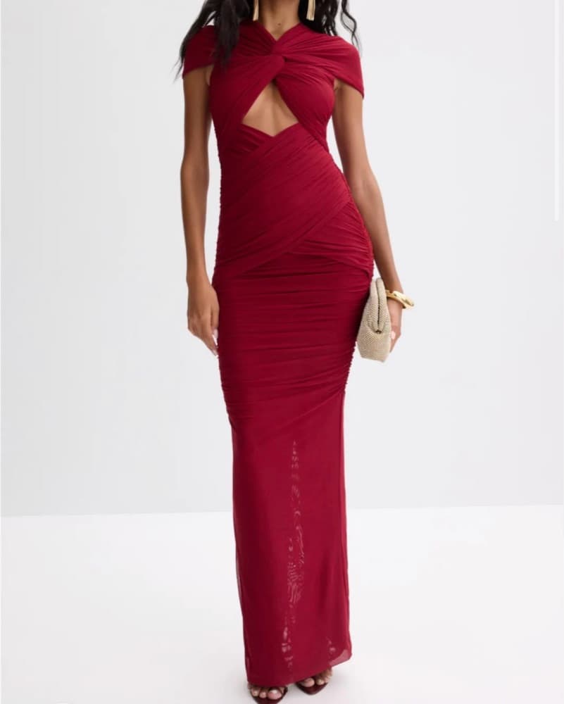 Ronny kobo Nasha dress In Red - Image 1