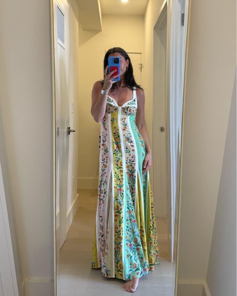 Farm Rio Linen Blend Maxi Dress - Image 3