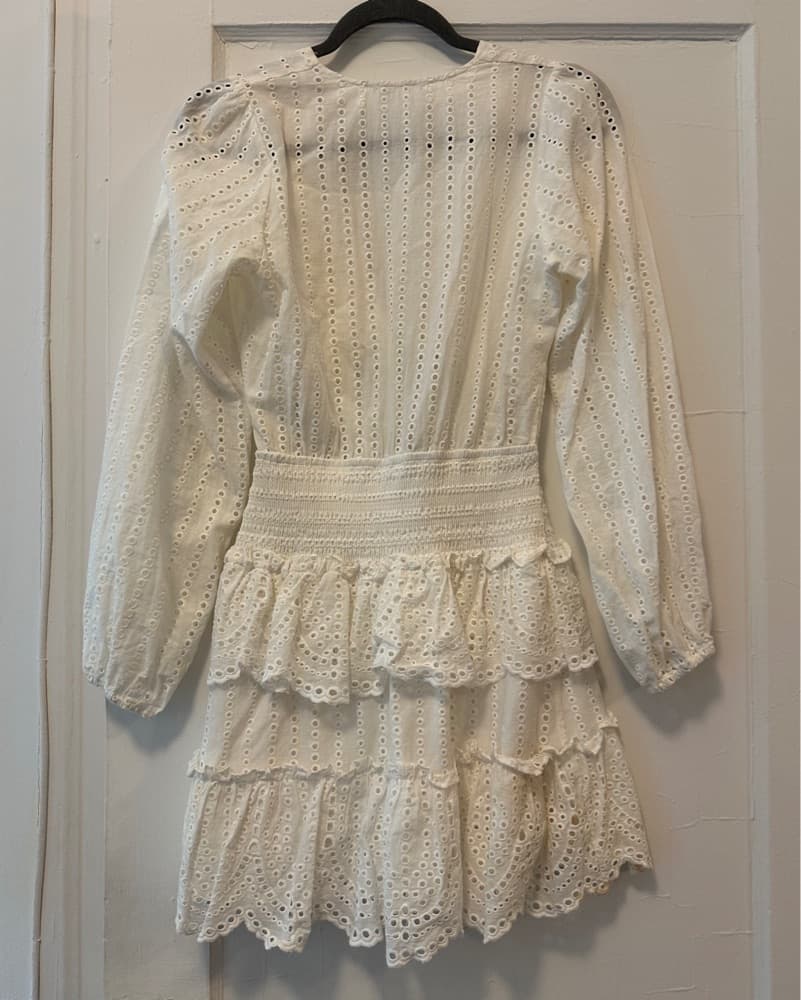 Mable Mini Eyelet Ruffle Dress - Image 4