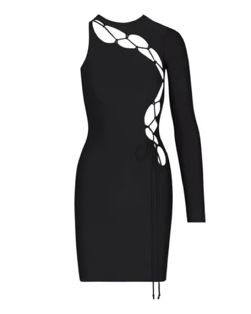 Skims Lace Up Mini Dress - Image 1