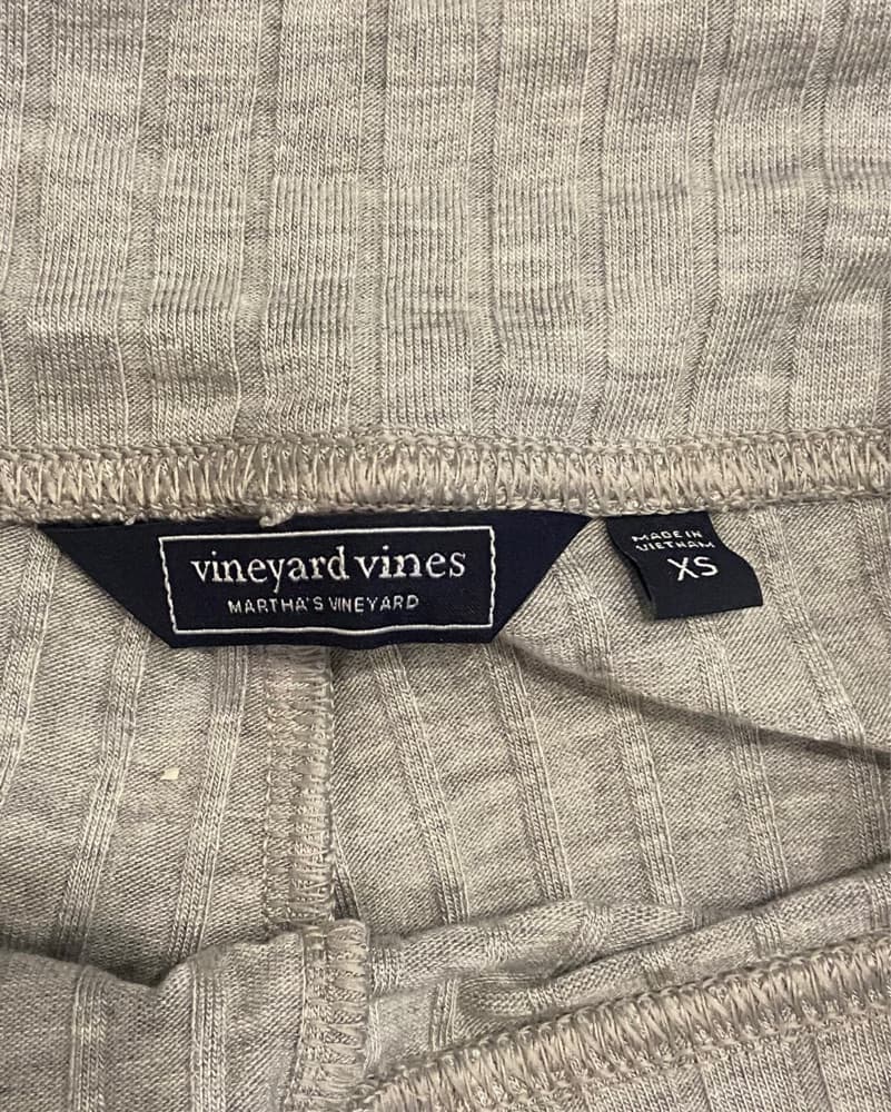 Vineyard Low Waist Ribbed Grey Sweats - Image 2