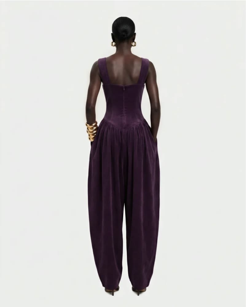 Hanifa Eggplant Jumpsuit - Image 2