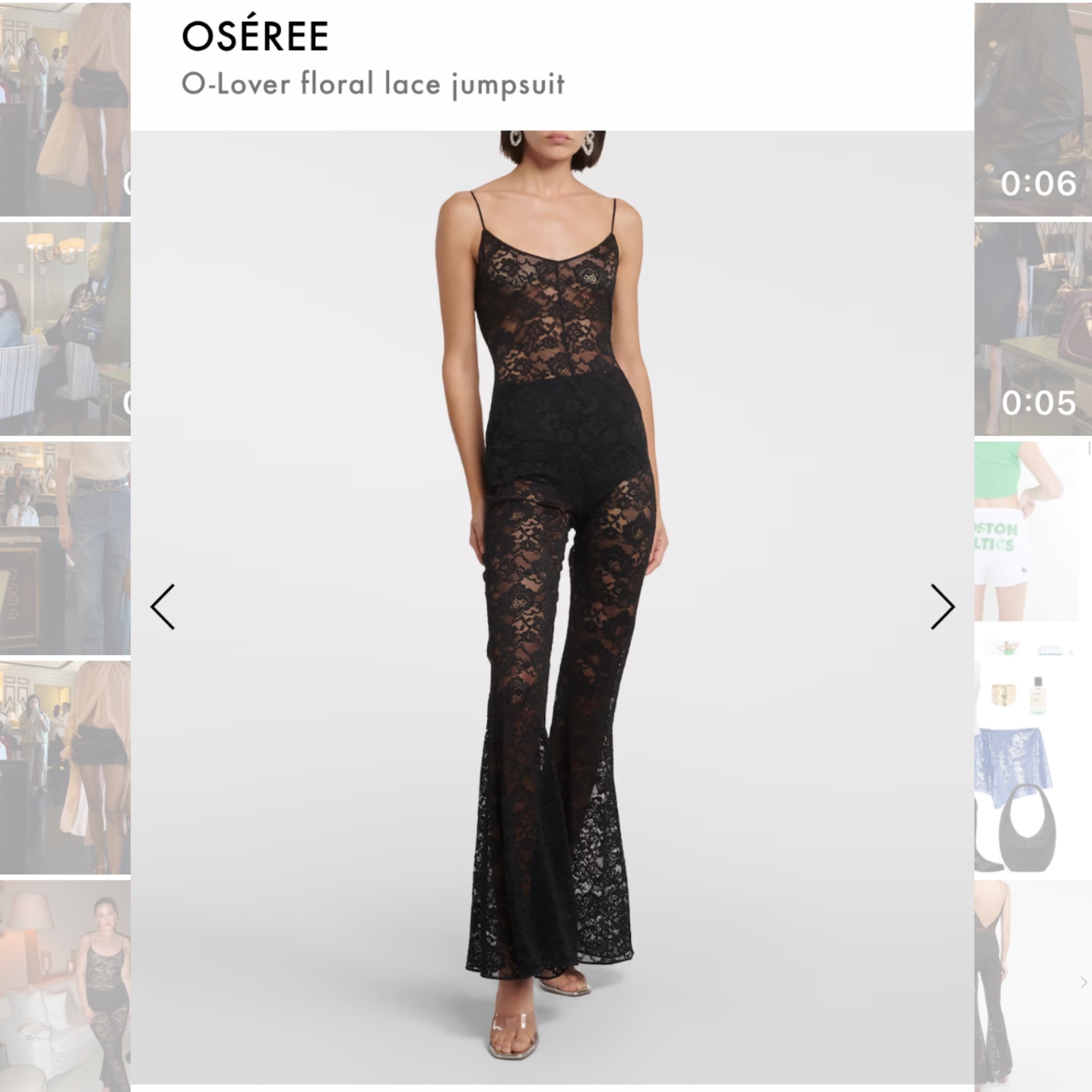 Oseree O-lover Floral Lace Jumpsuit - Image 2