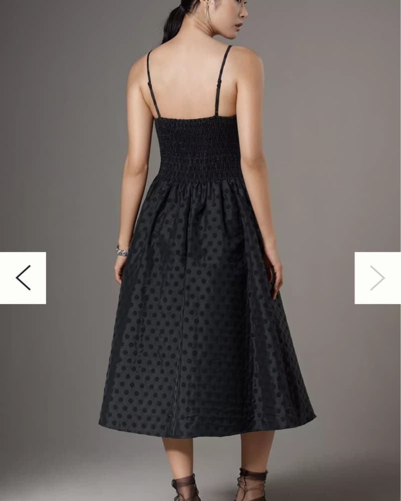 Corey Lynn Calter Black Polka Dot Dress - Image 2