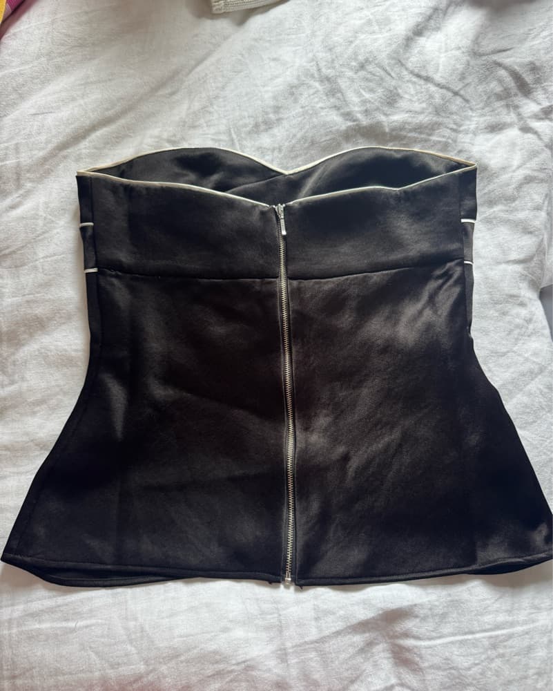 Bec & Bridge silk strapless top - Image 3