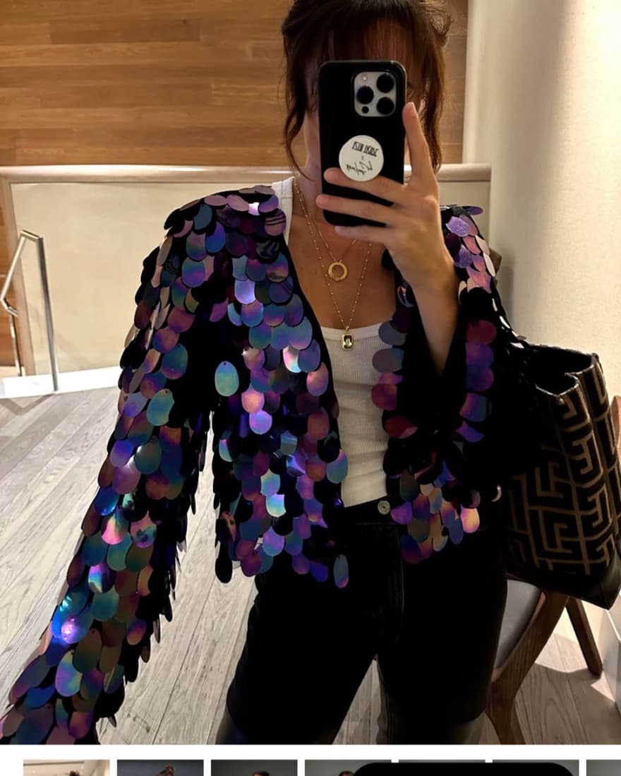 Purple sequins jacket - Image 1