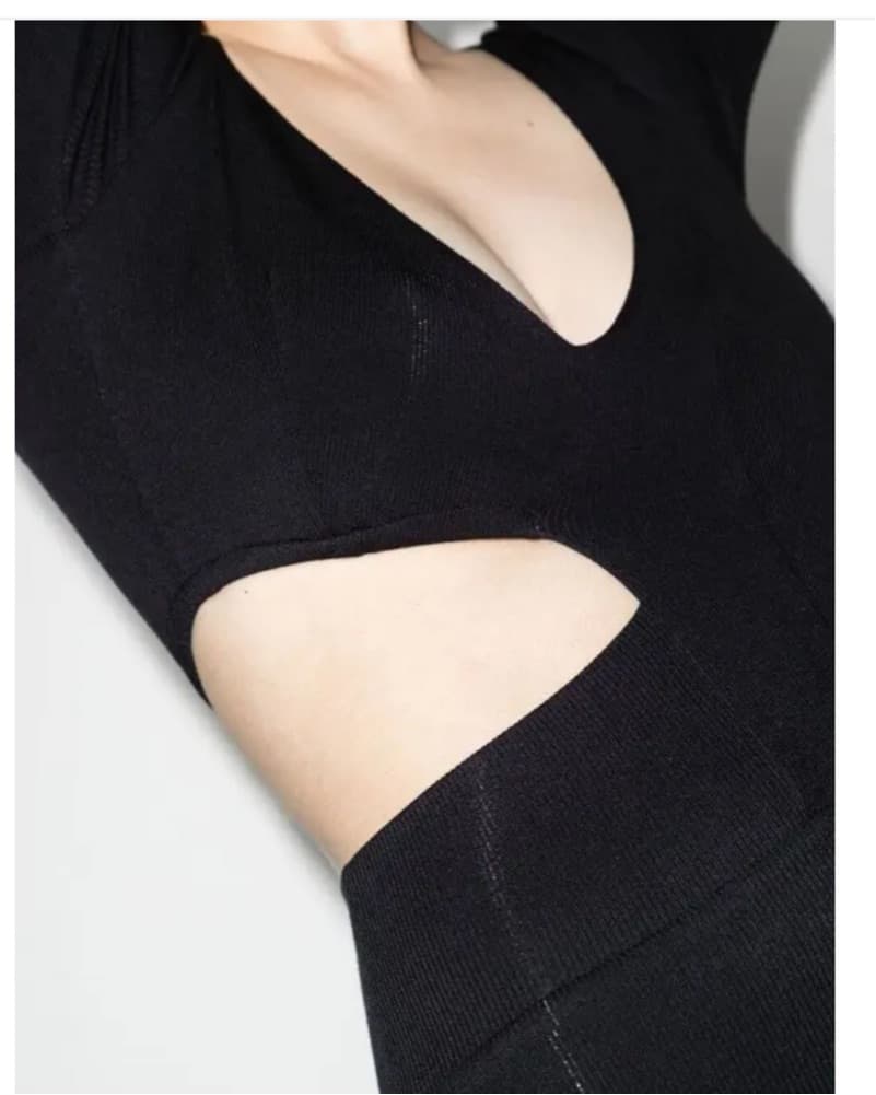 Cur Out Black Dress  - Image 4