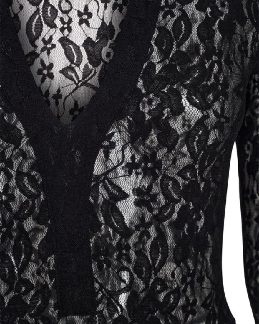 KYLEAH BODYSUIT - BLACK: LACE - Image 6