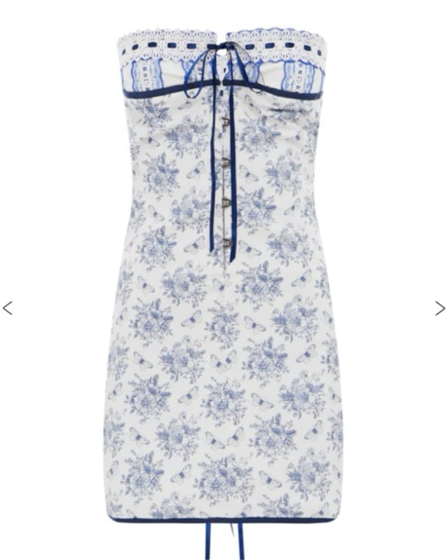 With Jean Sabrin Toile Papillon dress  - Image 5