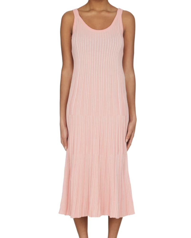 Kenzo Paris knit Pleated/Ribbed Dress - Image 1