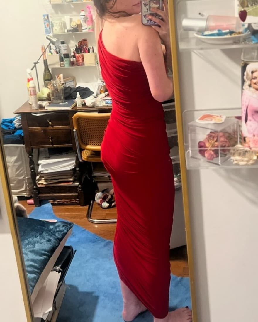 Norma kamali Diana gown In Red  - Image 5