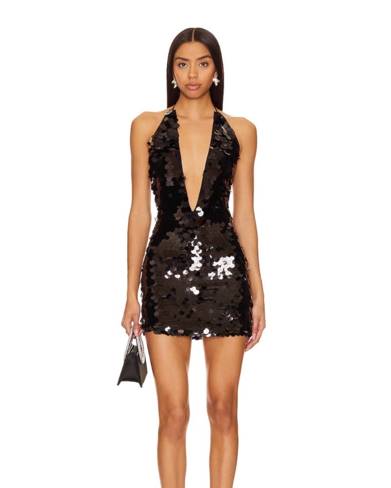 Carminia Mini Black Dress  - Image 1