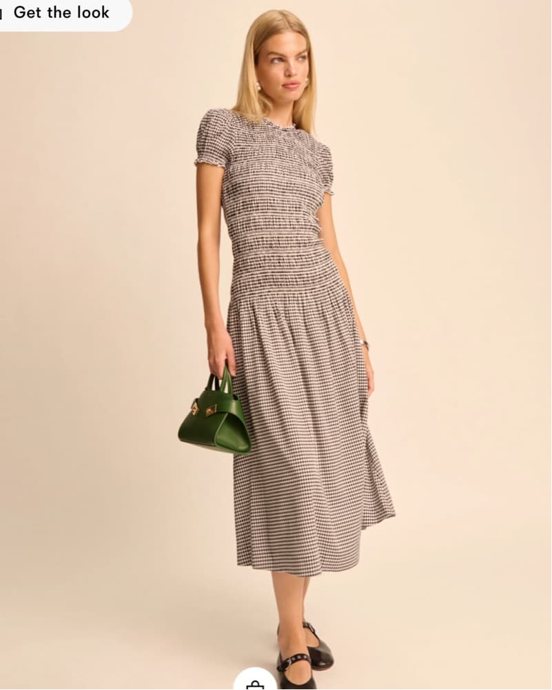 Reformation Gingham Dress  - Image 4