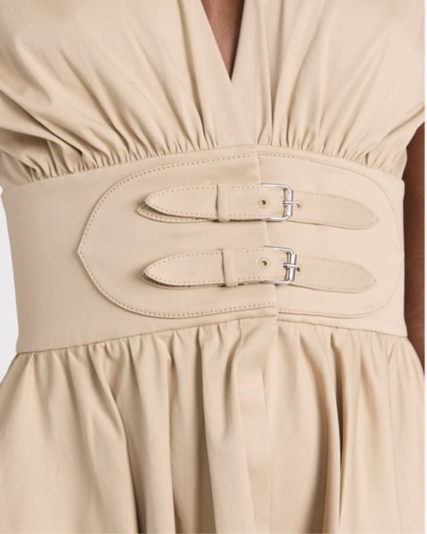 Khaki Alexis Mini Dress - Image 4