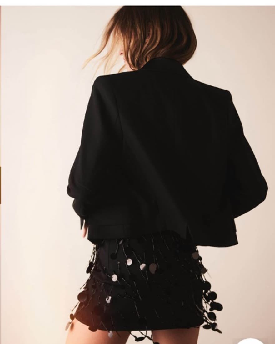 Rat & Boa Black Sequin Skirt  - Image 3