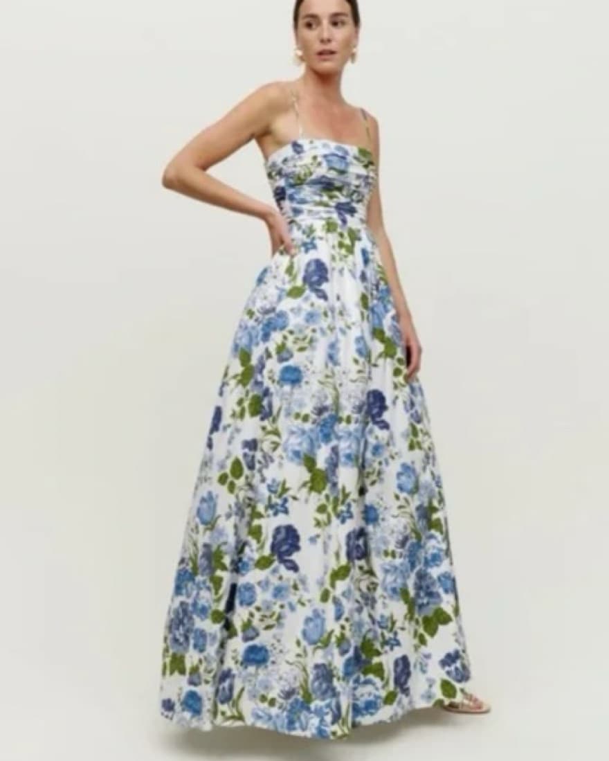 Reformation Floral Gown - Image 3