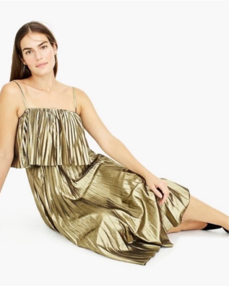 J. Crew Gold Goma Dress - Image 3