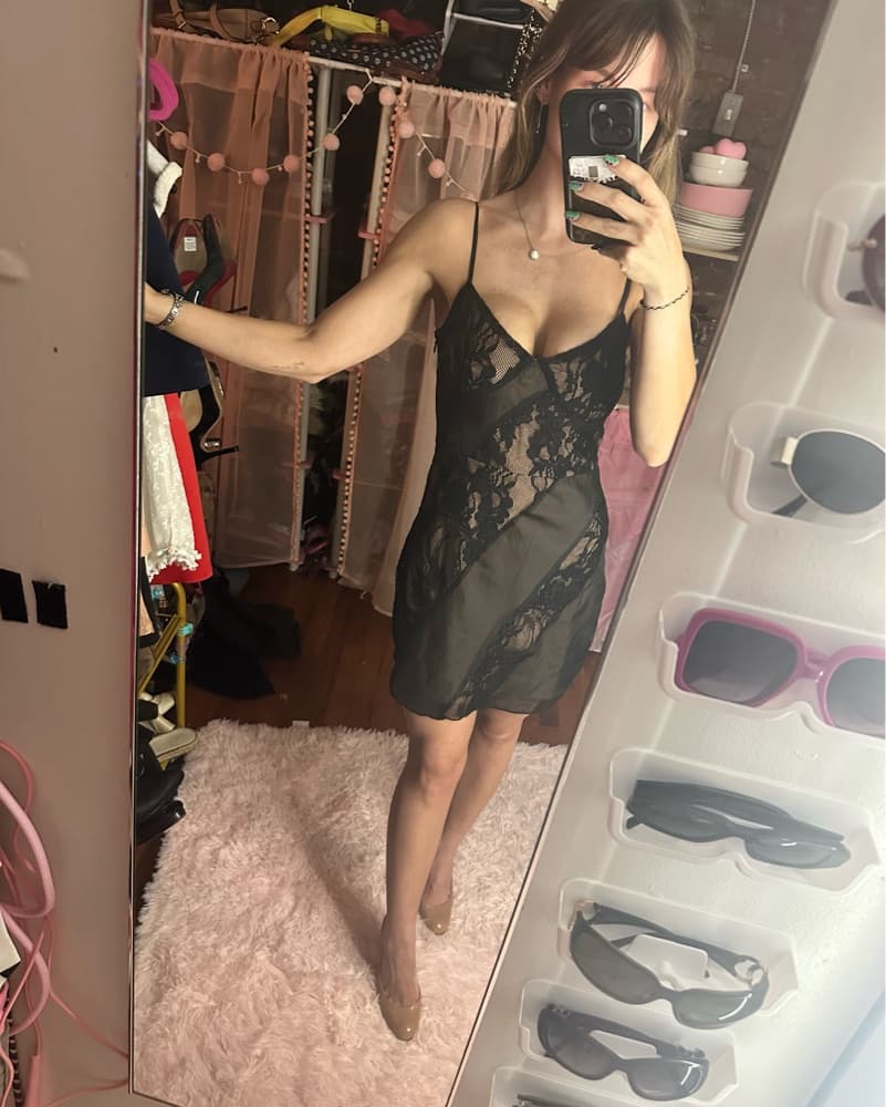 black lace Superdown dress - Image 2