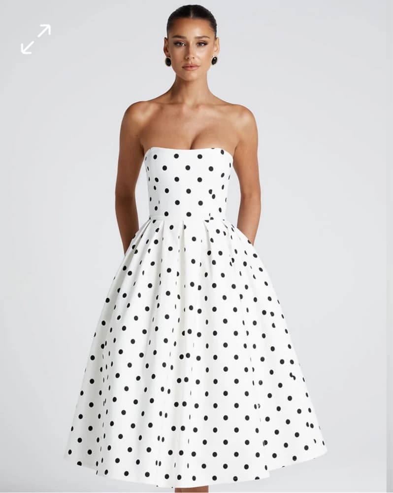 Babyboo Pokladot Midi Dress - Image 1