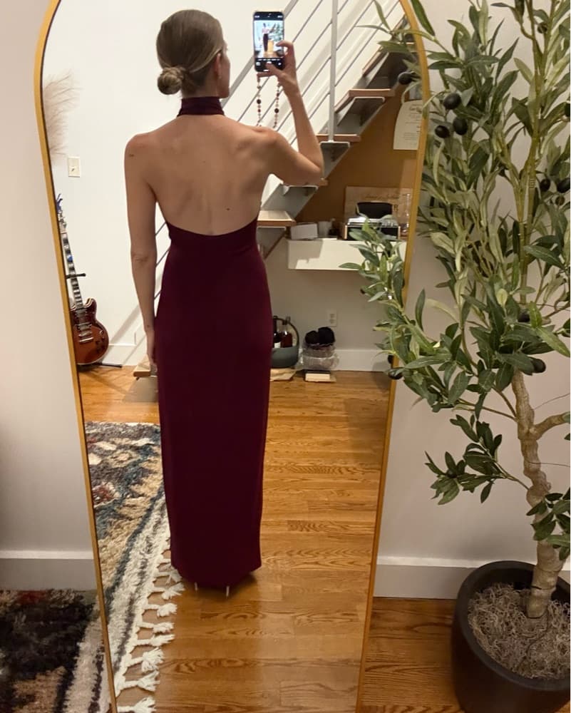 Norma Kamali X Revolve Halter Dress - Image 5