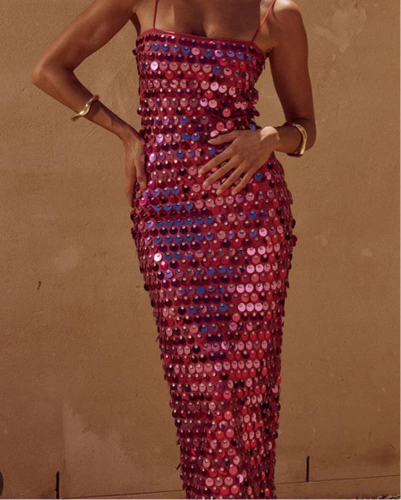 Runaway The Label Pink Sequin Dress  - Image 1