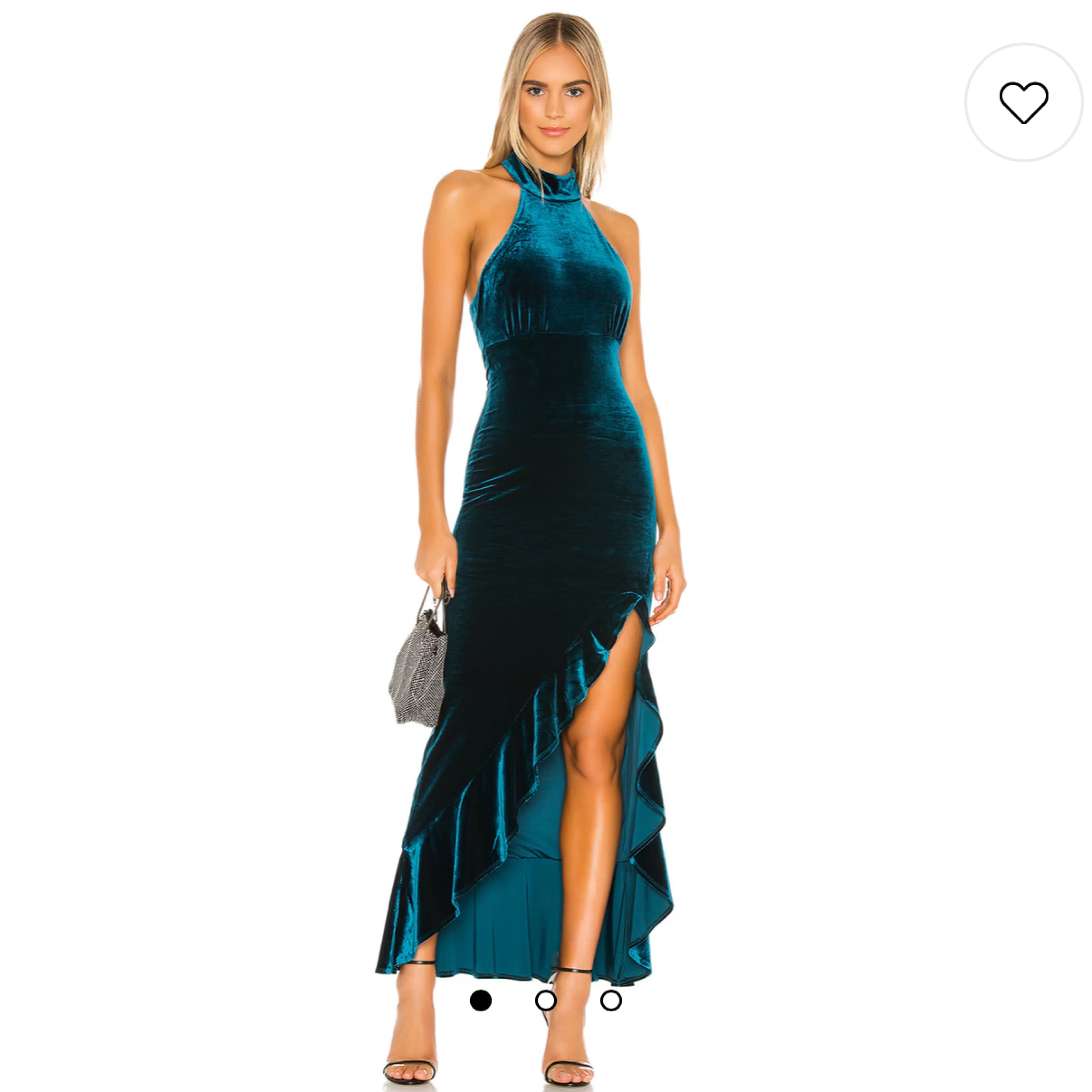 Ayla Maxi Dress In Deep Teal - Image 1
