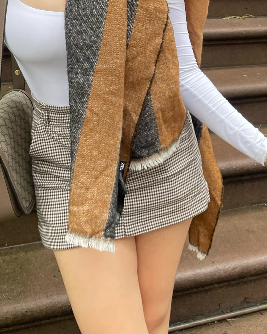Zara Brown Skort  - Image 1