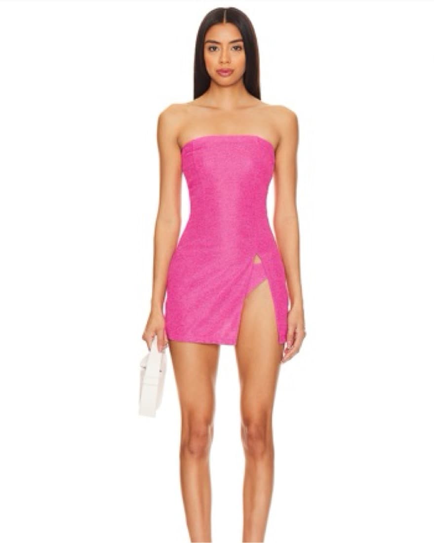 Cover Me Up Tube Dress in Hot Pink - Image 2